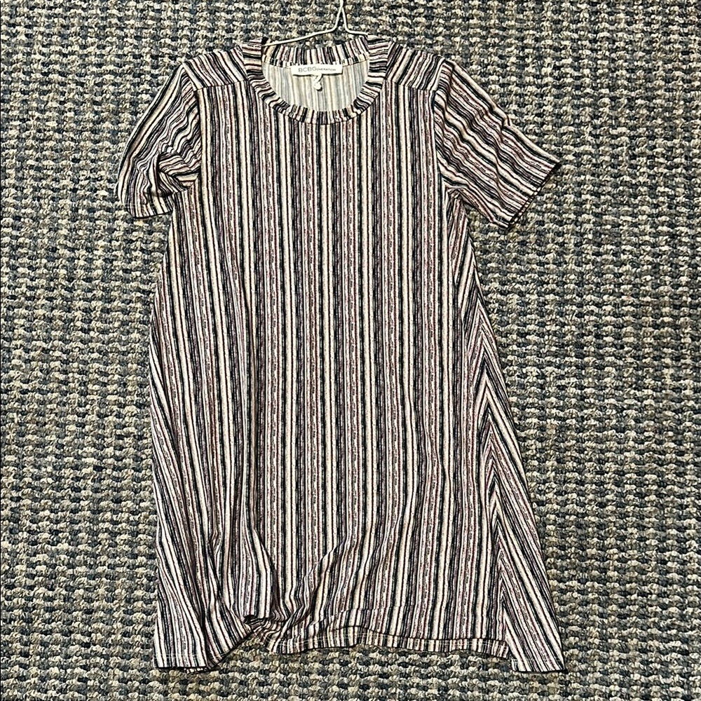 Striped Short Sleeve Dress